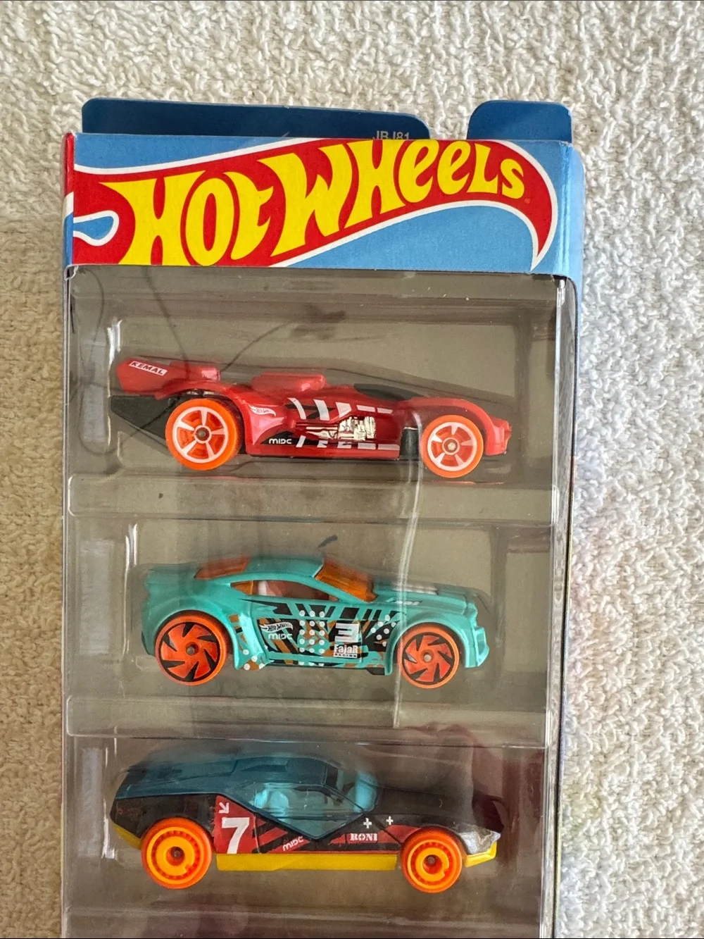 Hot Wheels Mattel Stunt Tracks 5 Pack Toy Cars - Multicolor